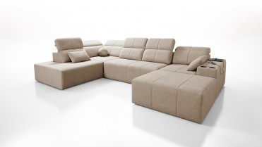 MINDY VI U-sofa med flytbar...