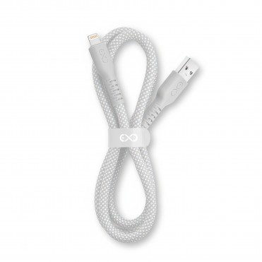 USB-A kabel med lightning...