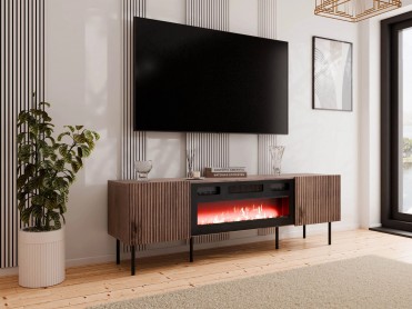 LUVEO TV Bord med el-pejs