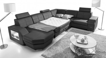 NAPOLI U-Sofa med sovefunktion