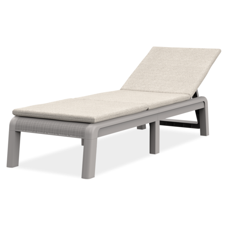 ATLAS Solseng med hynde Soft beige/oat