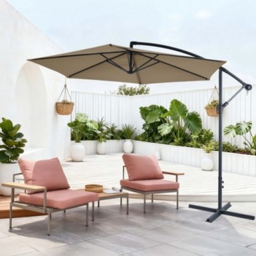 SAMBA Hængeparasol 3m Taupe