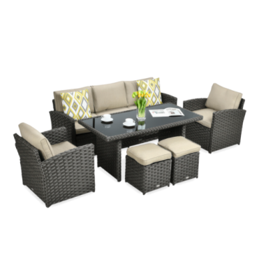 BORNEO Polyrattan Loungesæt...