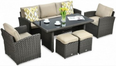 BORNEO Polyrattan Loungesæt...