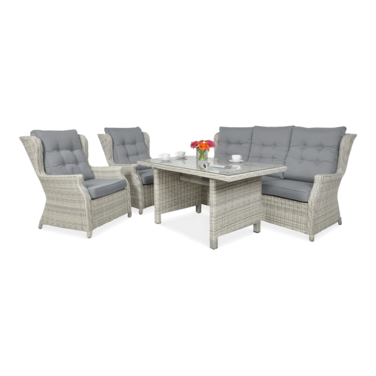 TRIVENTO DINING 3 White Grey