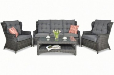 Polyrattan loungesæt...