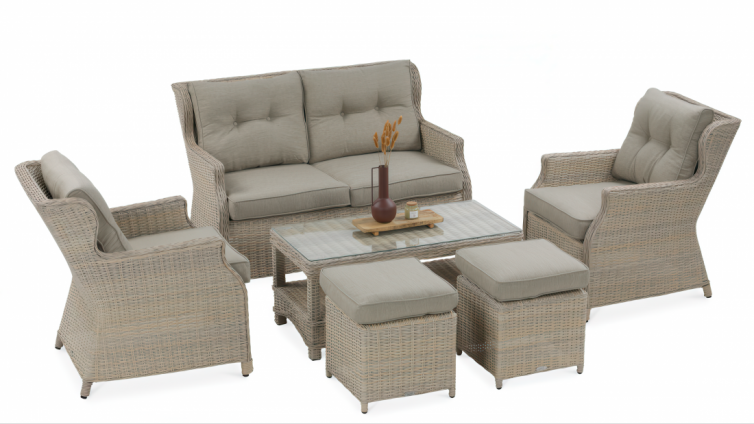 TRIVENTO 2 Havemøbler i polyrattan Dark Grey