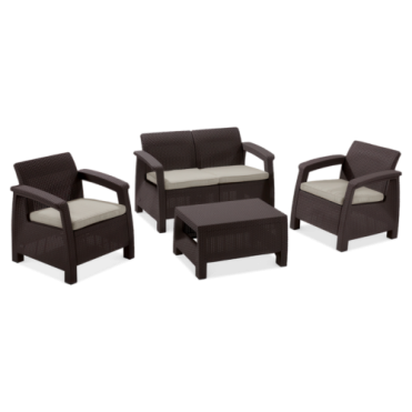 CORFU SET Havem&oslash;bels&aelig;t Brun