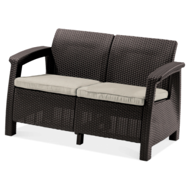CORFU LOVE SEAT Havesofa brun