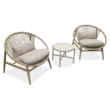 GALLA Havesæt 2+1 Light Beige
