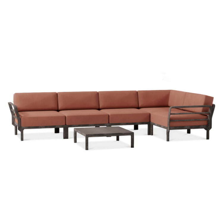 MAXIMO V Havehjørnesofa med Havebord Terra-Cannella