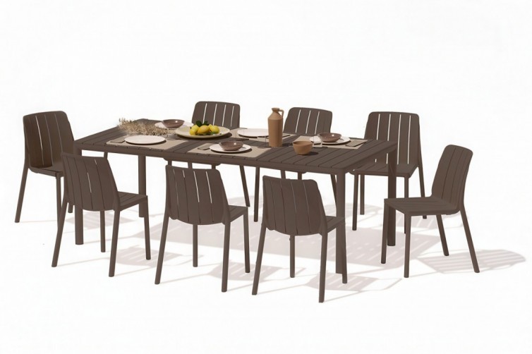 TIBERINA BISTROT/TEVERE 147 8+1 Havemøbelsæt Terra