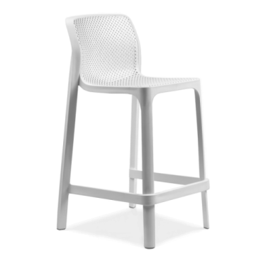 NET STOOL MINI Barstol Bianco