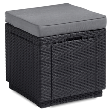 CUBE Graphite puf med...