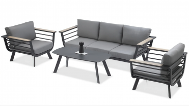 ASPEN CAFFE Havemøbelsæt Grey