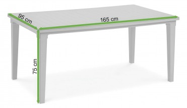 FUTURA Havebord brun