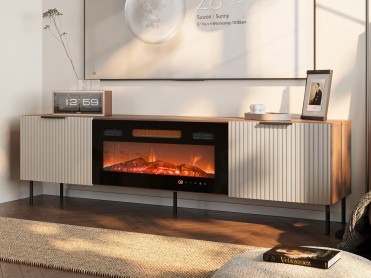 PICASSO TV bænk med pejs