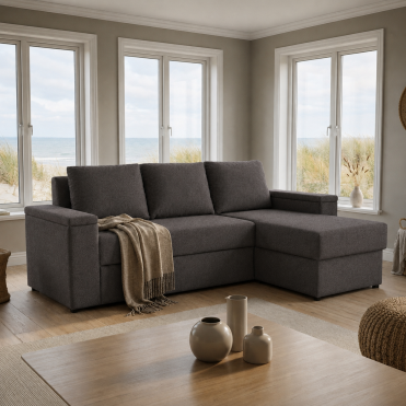 HEROS Sovesofa med chaiselong