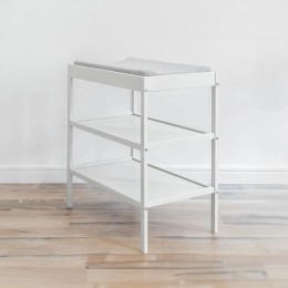 Puslebord/Reol med 2 hylder WOODIES - hvid