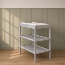 Puslebord/Reol med 2 hylder WOODIES - grey