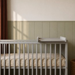 PUSLEBORD til Woodies tremmeseng - grey