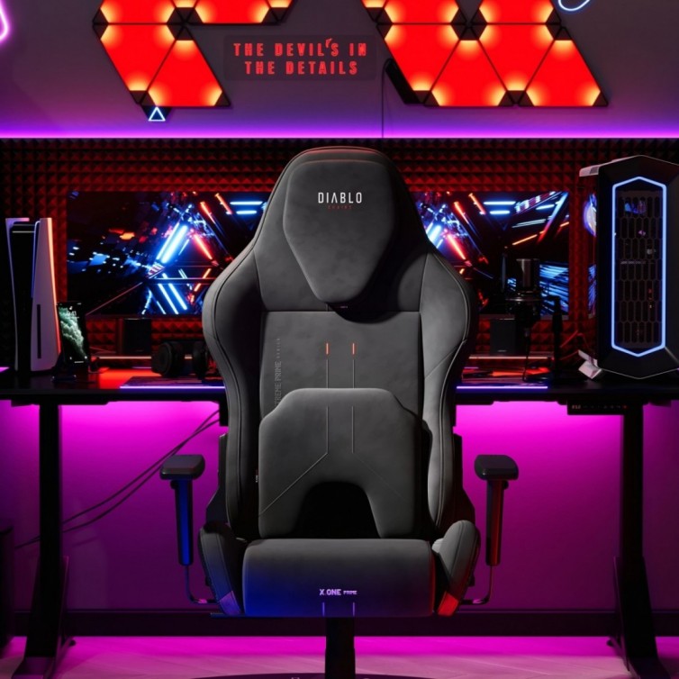 Diablo X.One Prime Gamingstol Normal Size, Burned Black