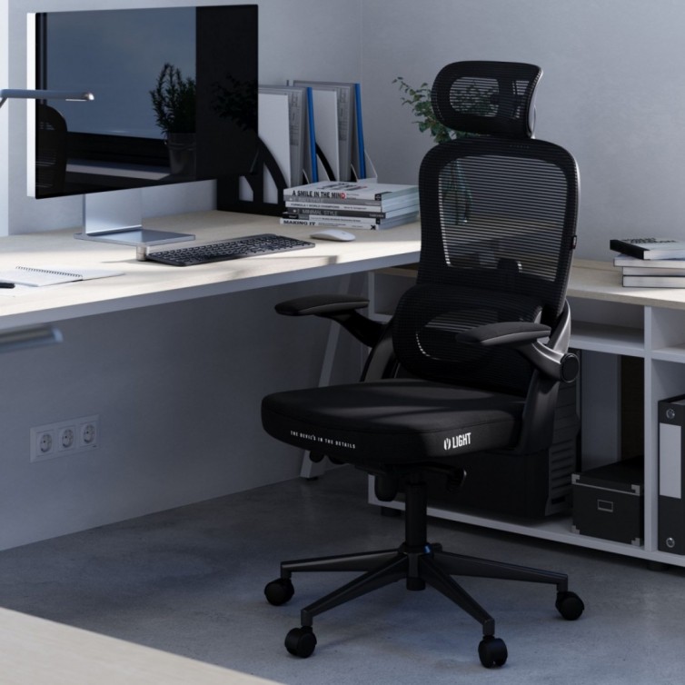 Diablo V-Light Ergonomisk kontorstol, sort