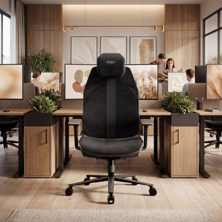 Diablo V-Flash Ergonomisk kontorstol, Ultra Black