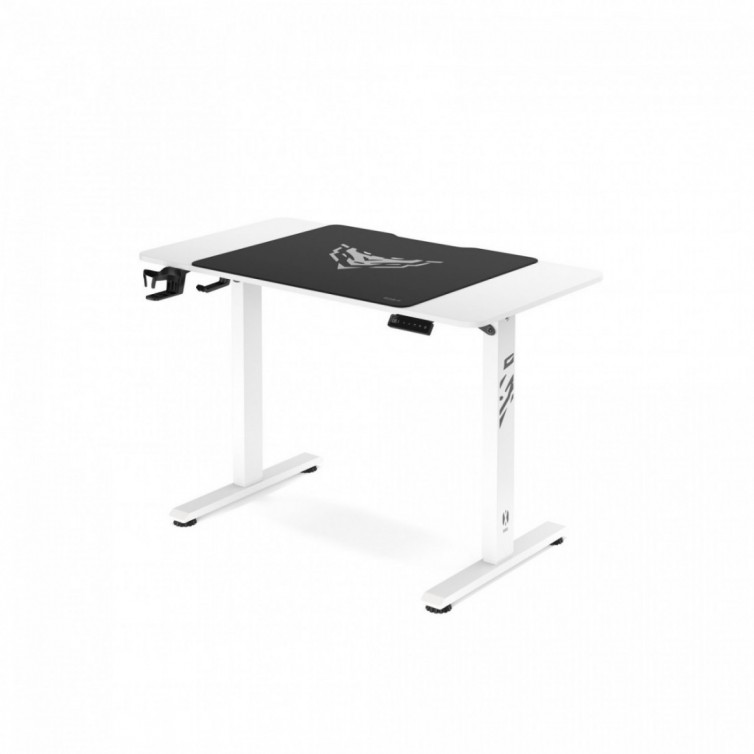 Diablo X-Tensio Elektrisk højdejusterbart gamerbord, 110 cm, hvid