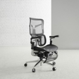 Diablo V-Kinetic Ergonomisk kontorstol med fodstøtte, sort