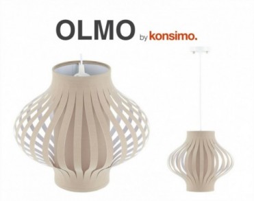 OLMO Loftlampe Hvid / Beige...
