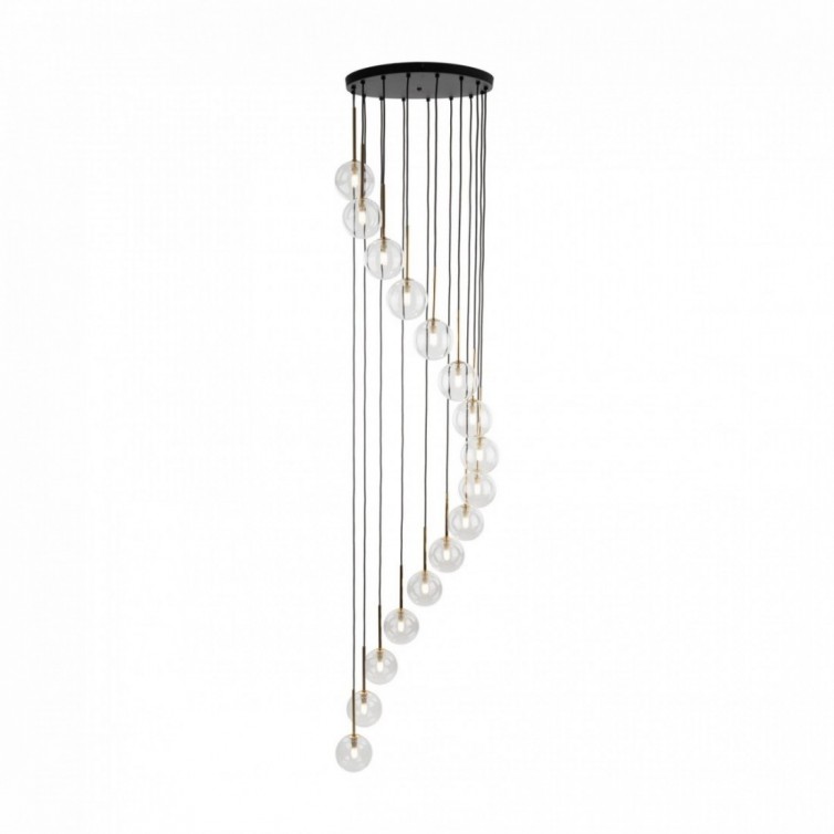 AURORA pendellampe med 16 lyskilder – transparent