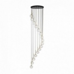 AURORA pendellampe med 16 lyskilder – transparent