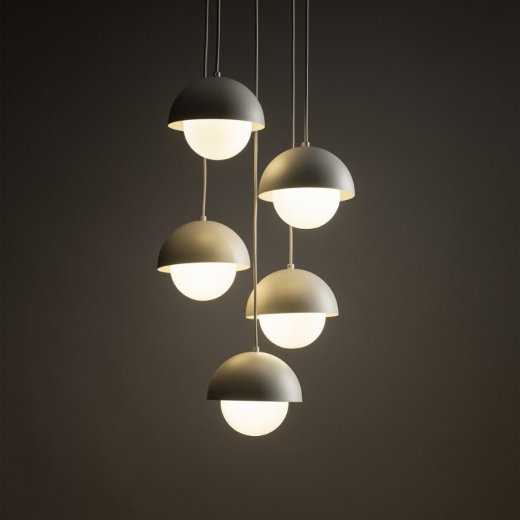 BONO pendellampe med 5 lyskilder – beige