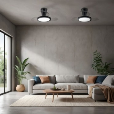 BREEZE LED loftlampe &ndash; sort