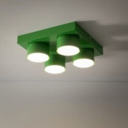 BRIX loftlampe med 4 lyskilder – grøn