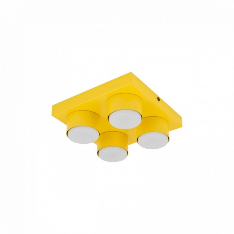 BRIX loftlampe med 4 lyskilder – gul