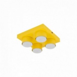 BRIX loftlampe med 4 lyskilder – gul