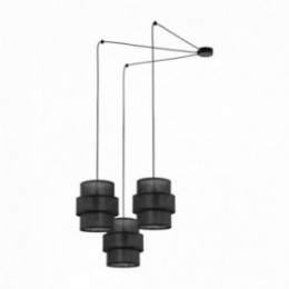 CALISTO pendellampe med 3 lyskilder &ndash; 400 cm &ndash; sort