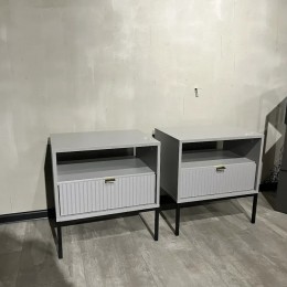 HALLABRO Sengebord - Grå - Outlet - Udstillingsmodel