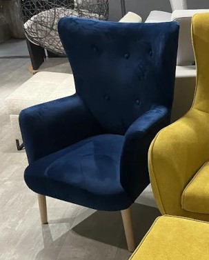 ANGELO L&aelig;nestol - Marinebl&aring; - Outlet - Udstillingsmodel