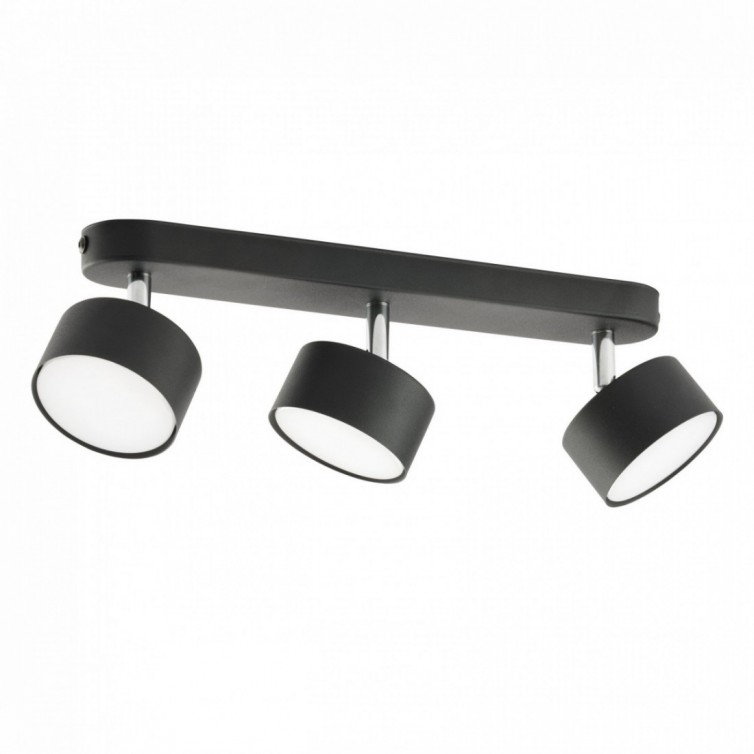 CLARK spotlampe til loftet med 3 lyskilder &ndash; sort