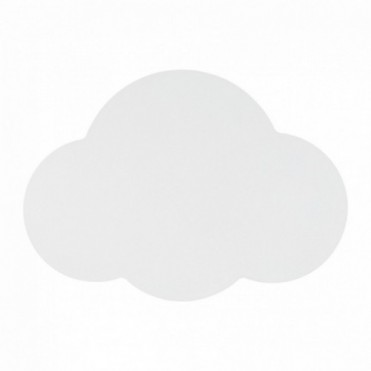 CLOUD v&aelig;glampe &ndash; hvid