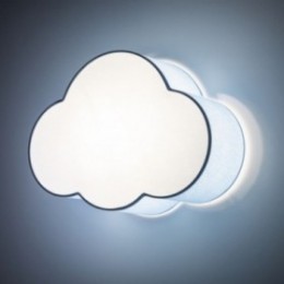 CLOUD loftlampe med 2 lyskilder – hvid/blå