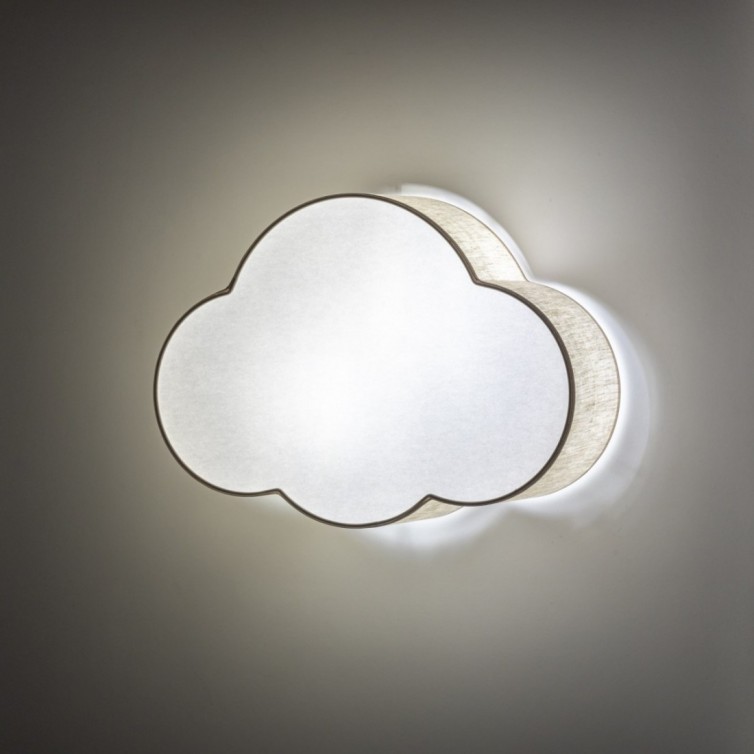 CLOUD loftlampe med 2 lyskilder – hørfarvet