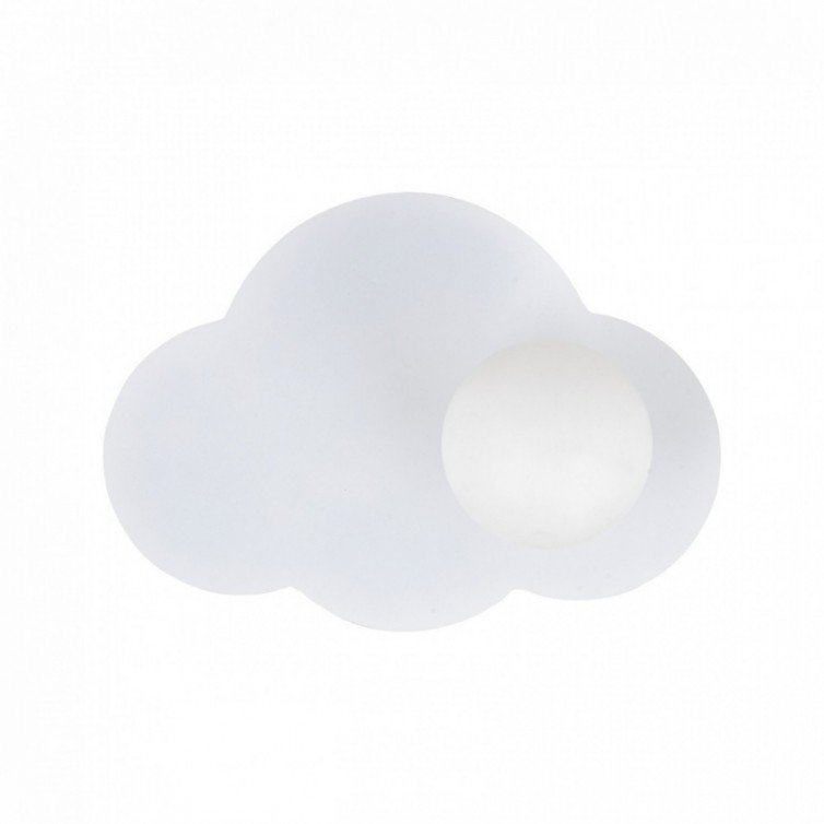 CLOUD NEW væglampe med 1 lyskilde – hvid