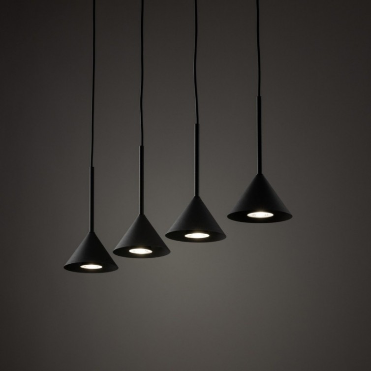 CONO MINI pendellampe med 4 lyskilder