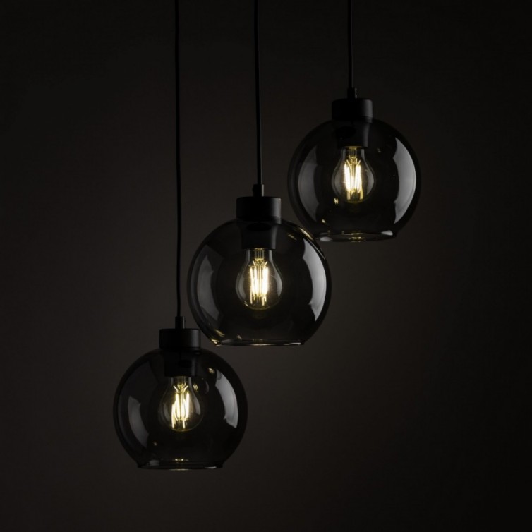 CUBUS GRAPHITE pendellampe med 3 lyskilder