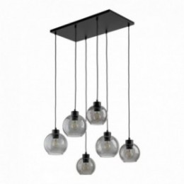 CUBUS GRAPHITE pendellampe med 6 lyskilder