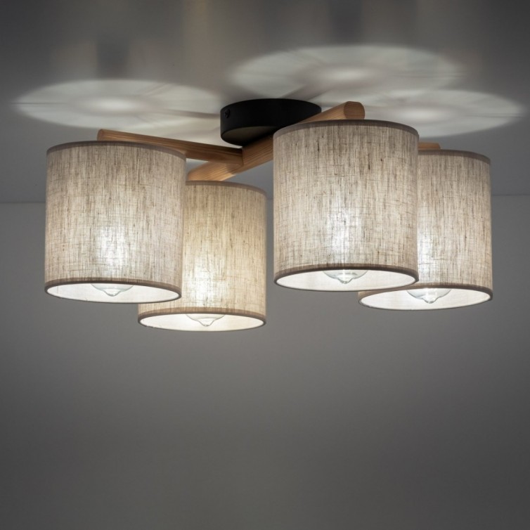 DEVA loftlampe med 4 lyskilder